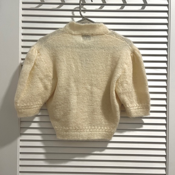 Rouje Nono Yellow Cardigan Sweater - Picture 3 of 5